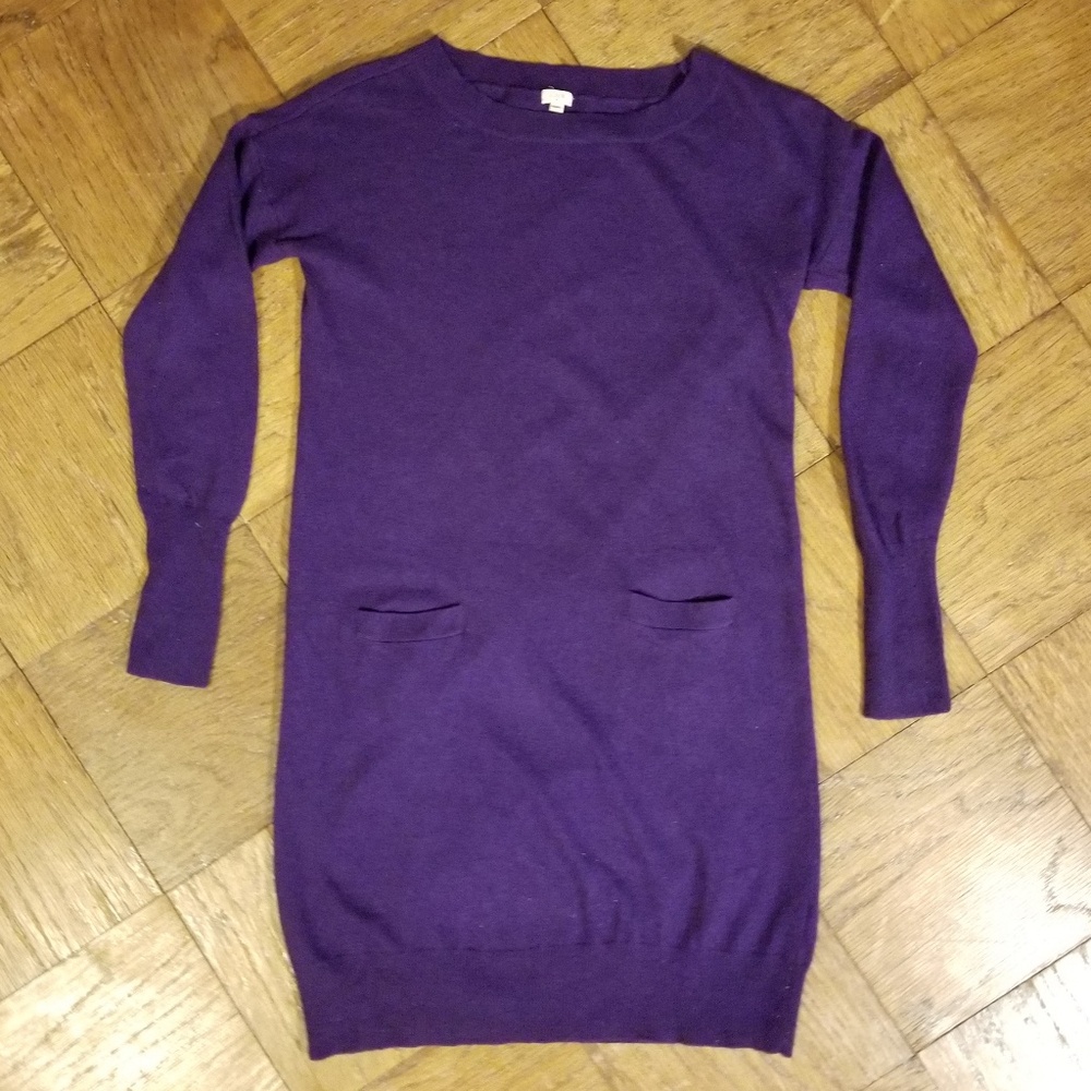 J.Crew | Purple sweater dress